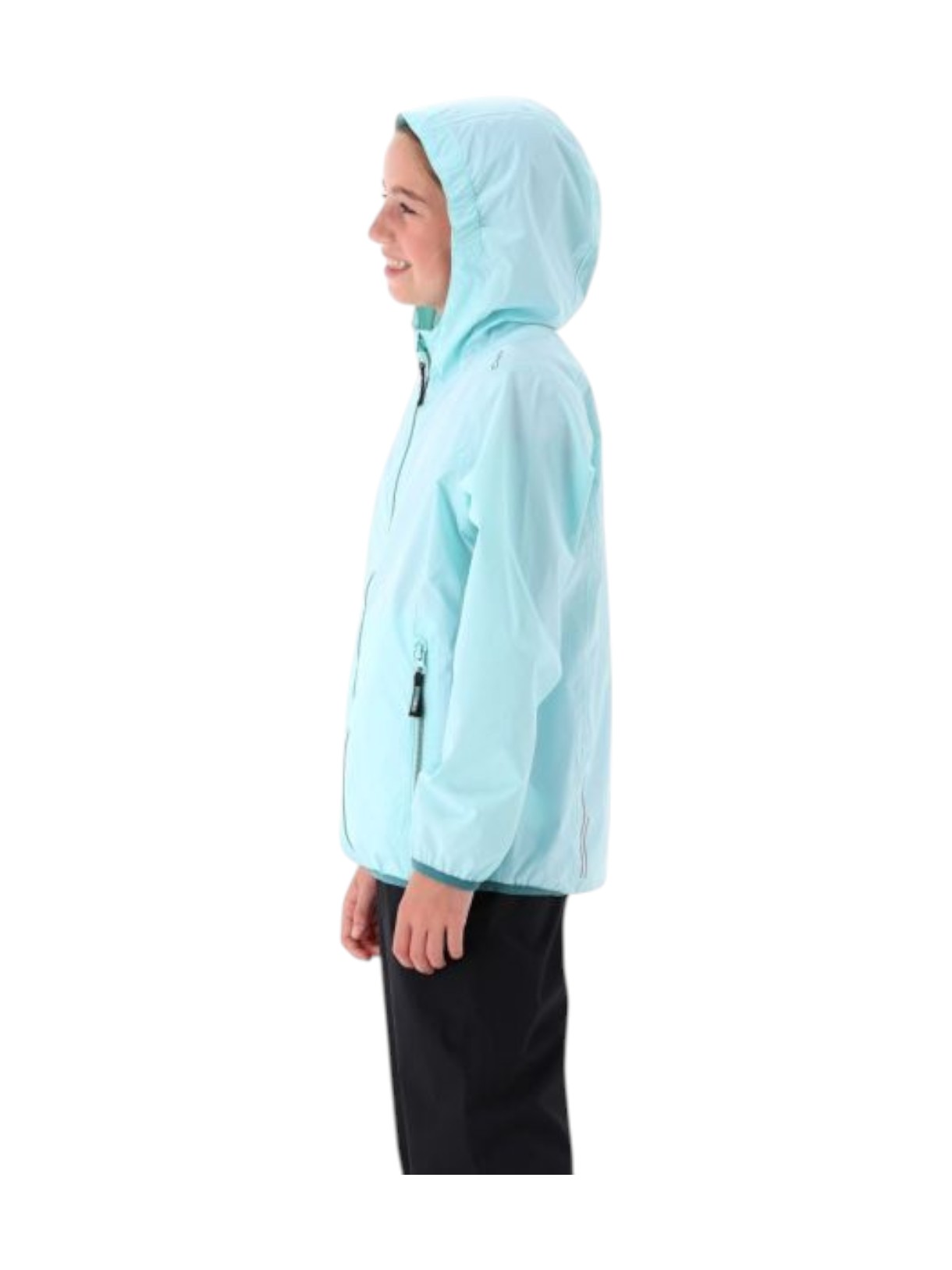 Mädchen Regenjacke Pack Pocket mit Kapuze 7