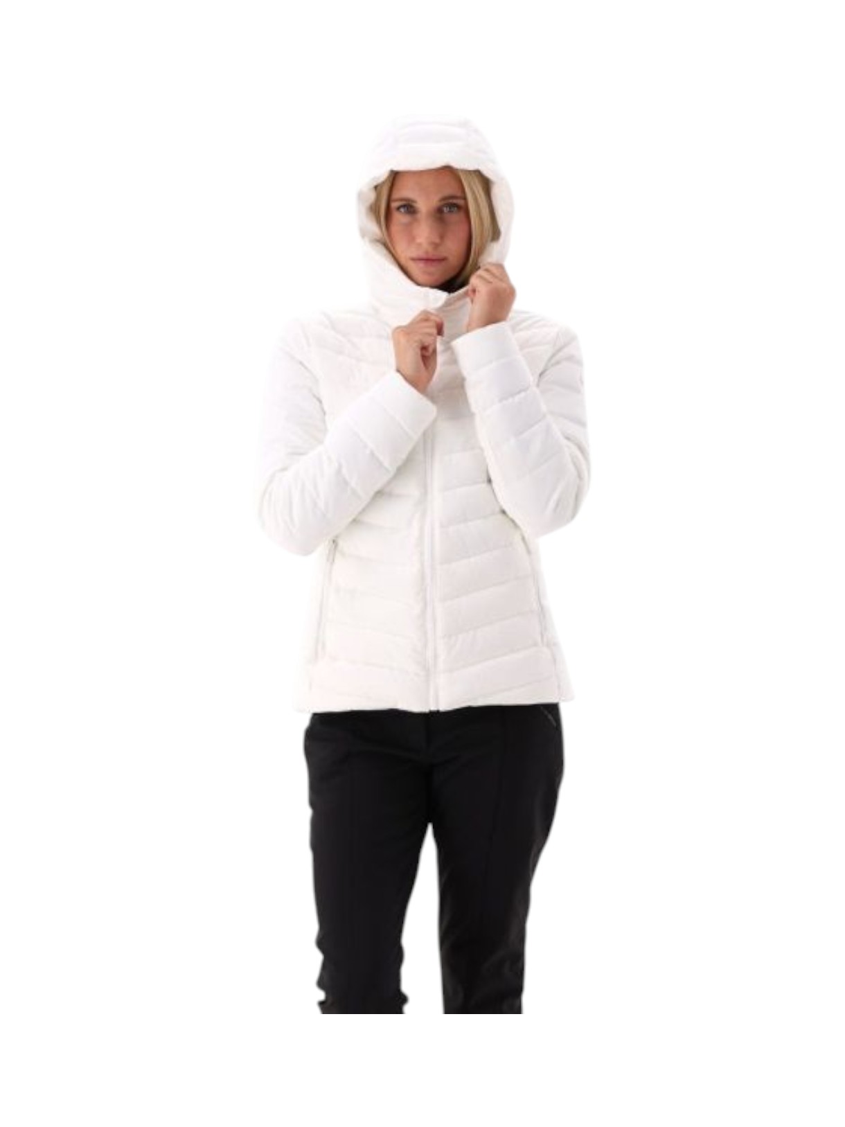 Wattierte Damen Winter Jacke mit Kapuze 7