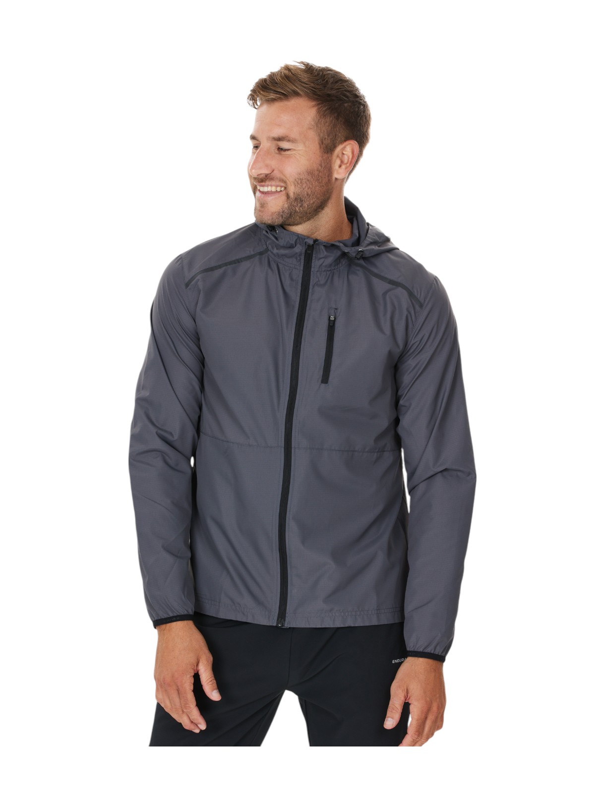 Hugoee Herren Laufjacke mit Kapuze 7