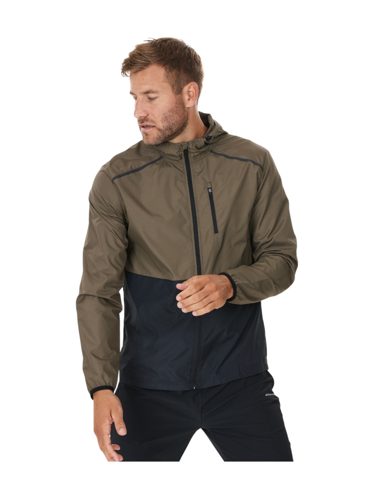 Hugoee Herren Laufjacke mit Kapuze 7