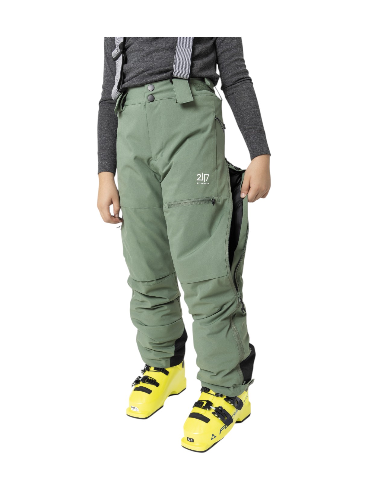 Lauker Kinder Skihose mit abnehmbaren Hosenträgern 8