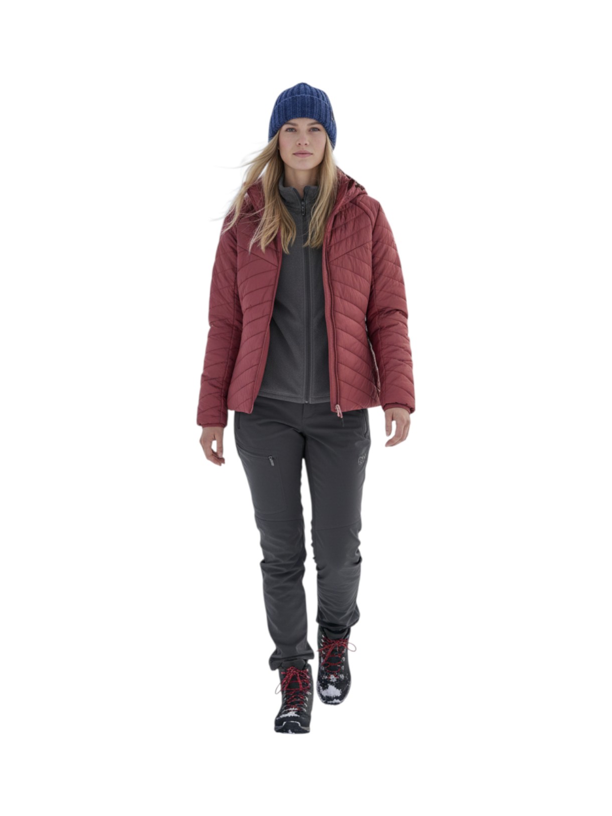 Damen Daunen Jacke mit abnehmbaren Ärmeln 8
