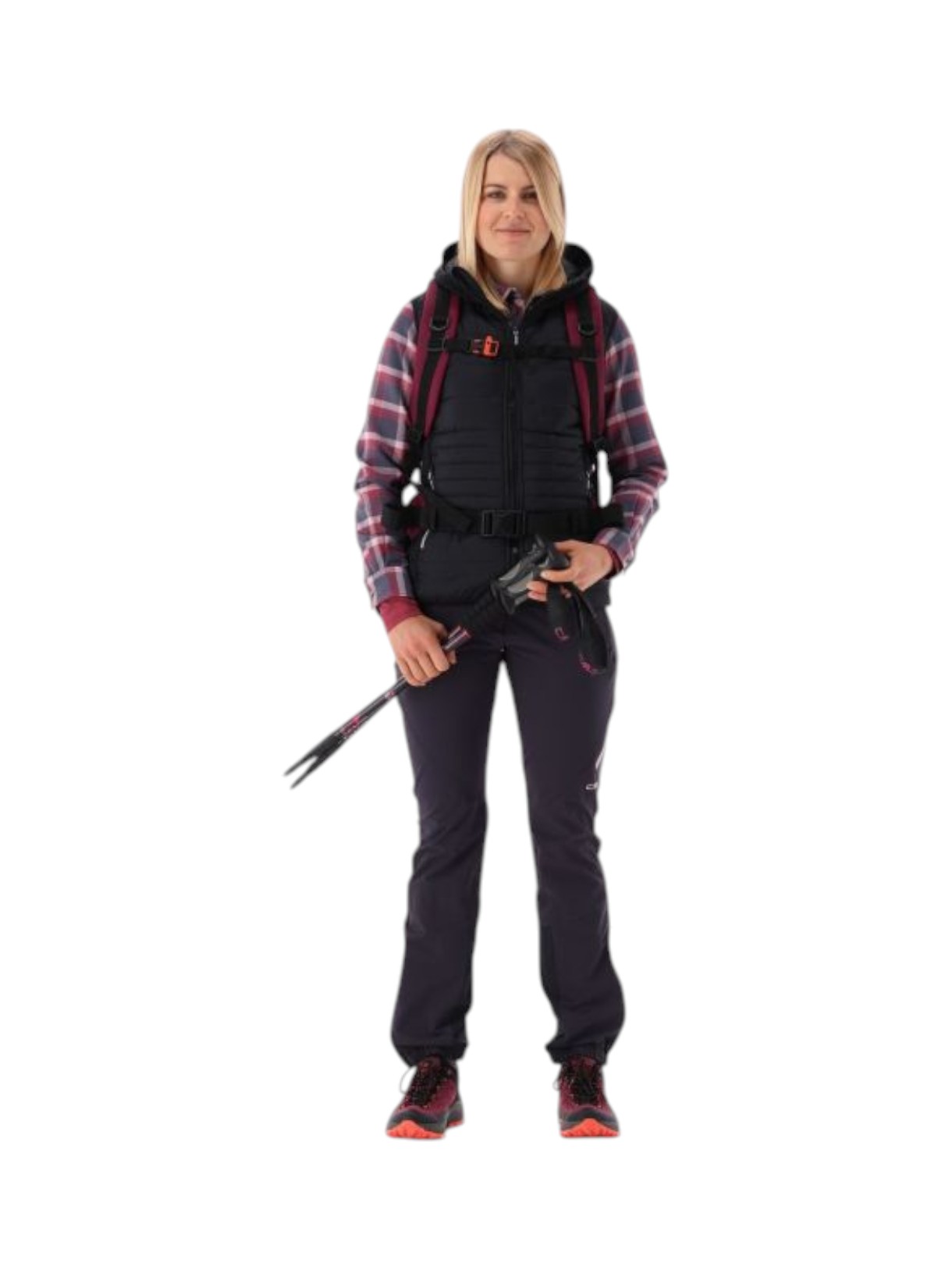 Damen Hybrid Weste aus Fleece Knit Tech 8