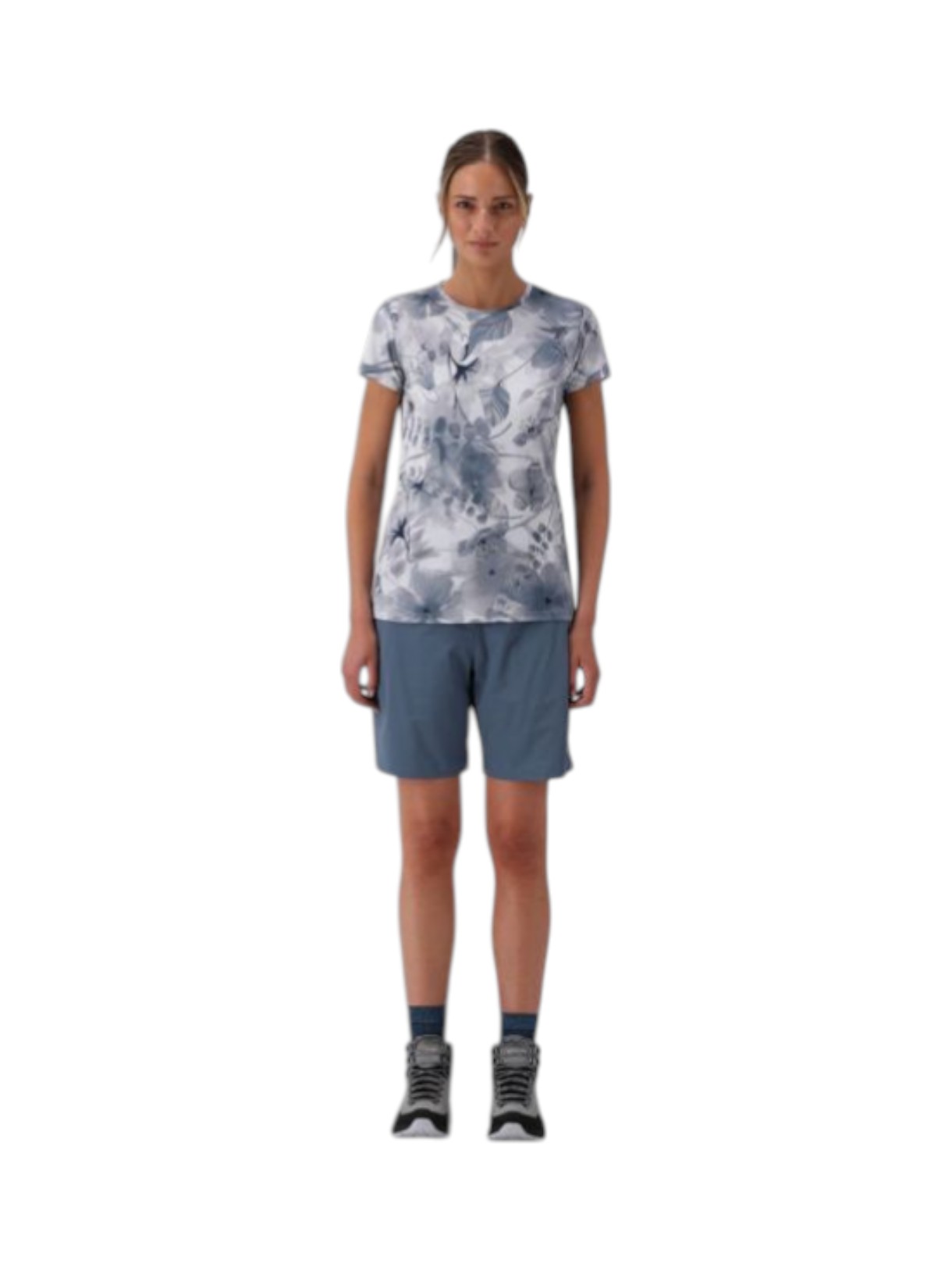 Damen Outdoor T-Shirt mit Blumenprint mit Dry Function 8