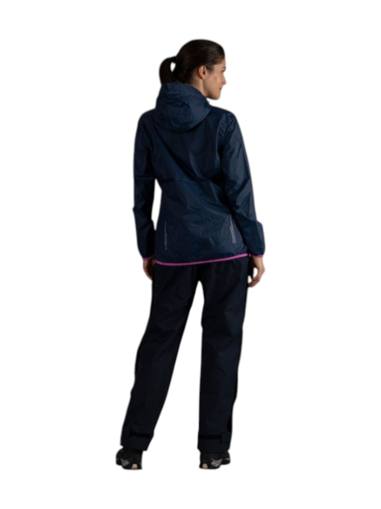 Damen Regenjacke Pack Pocket mit Kapuze 8