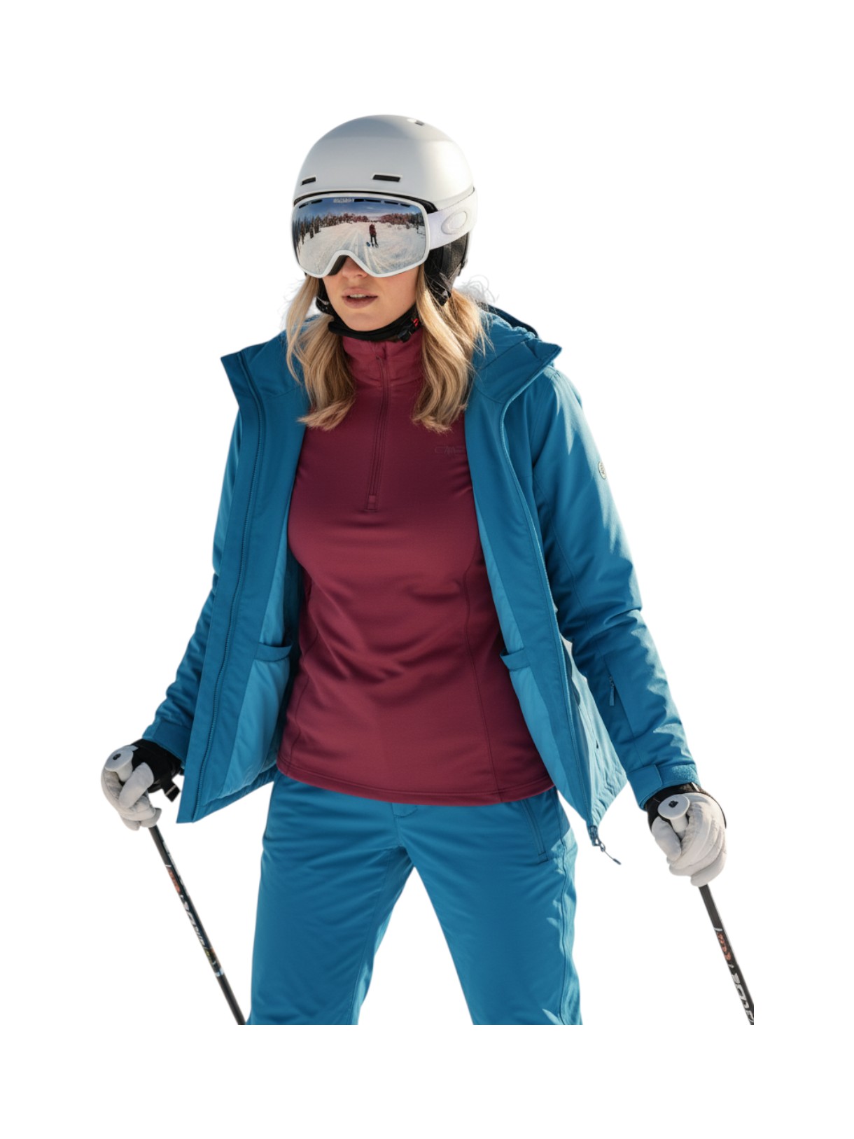 Damen Second-Layer Stretch Softech Skipulli mit Dry Function 8