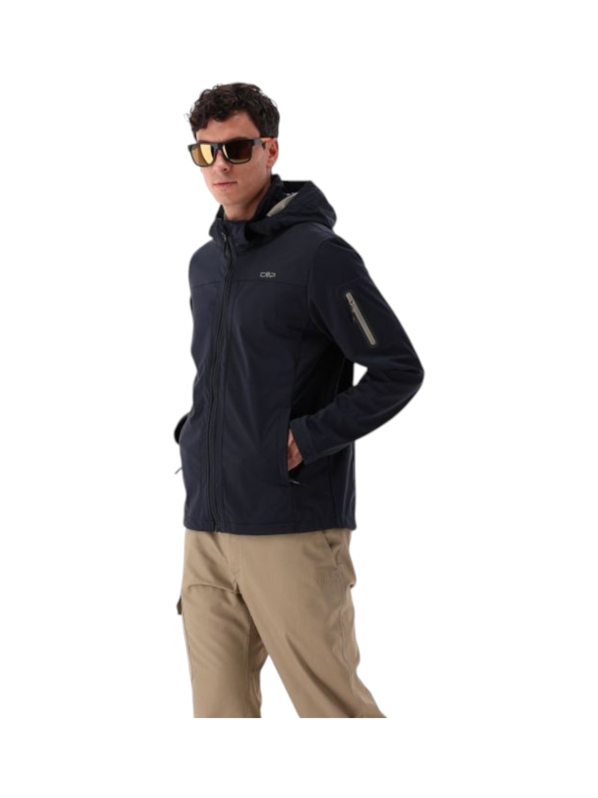 Light Softshell Herren Jacke mit abnehmbarer Kapuze 8