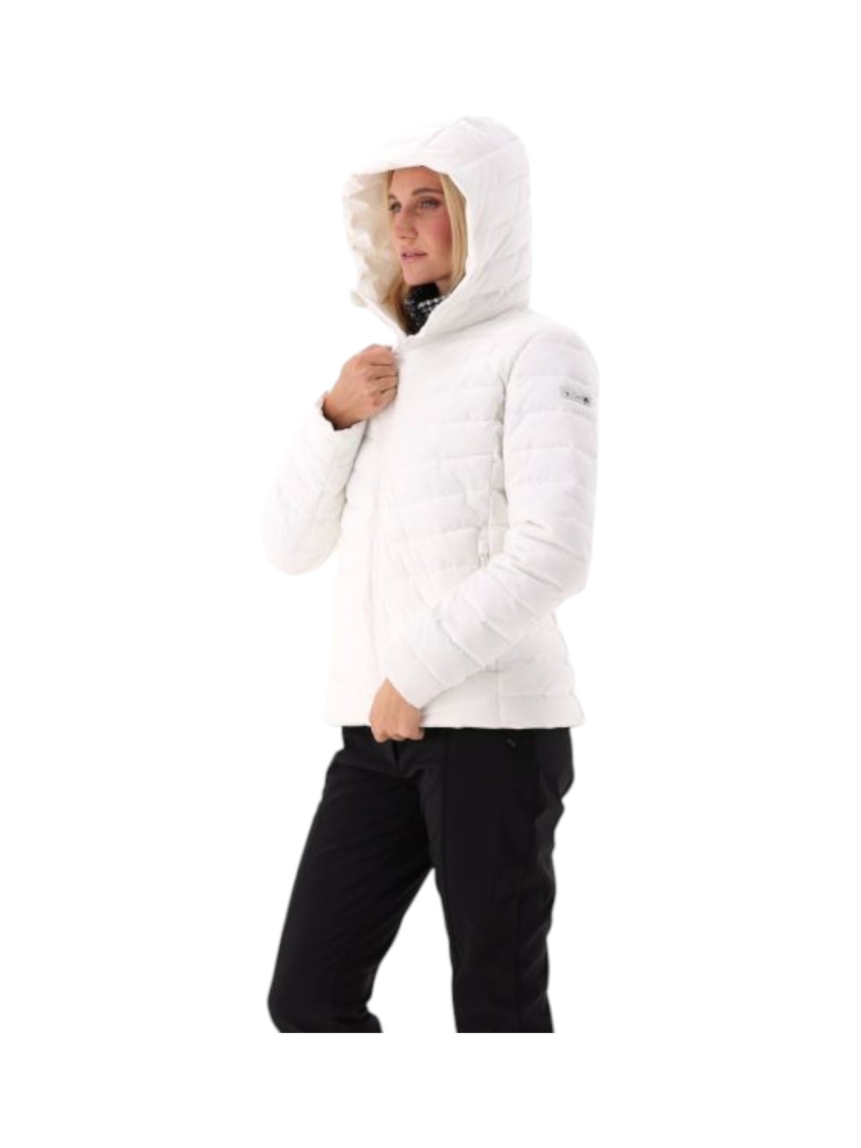 Wattierte Damen Winter Jacke mit Kapuze 8