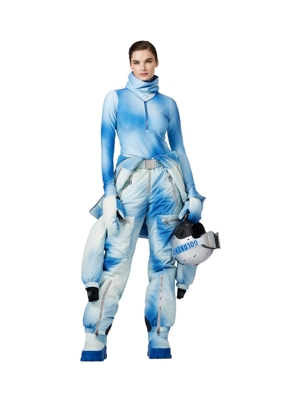 Ciel Bleu Damen Daunen Skijacke mit Kapuze 8