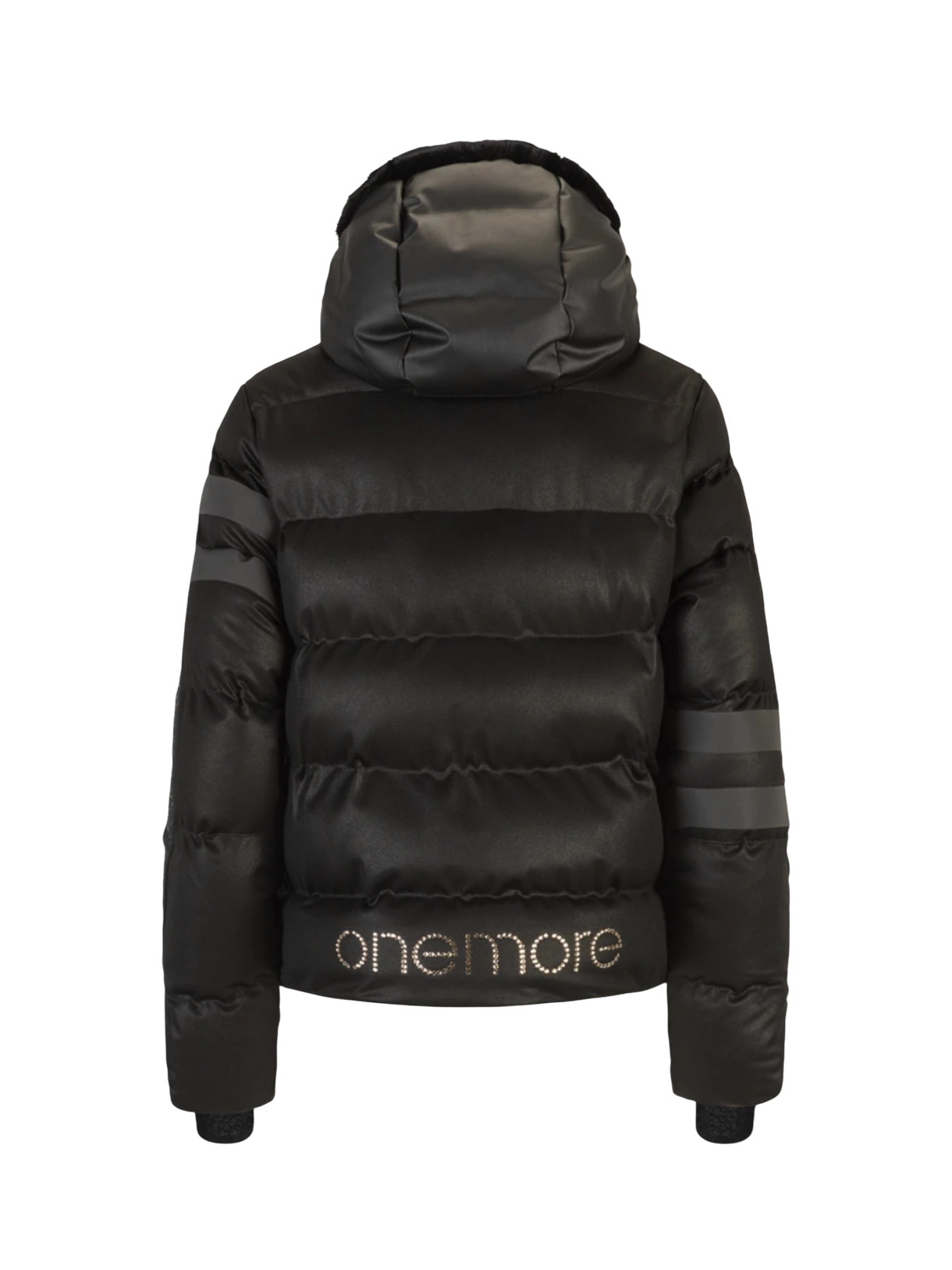 211 Damen Winter Mantel zur Jacke wandelbar mit Swarovski-Kristallen und Kapuze 8