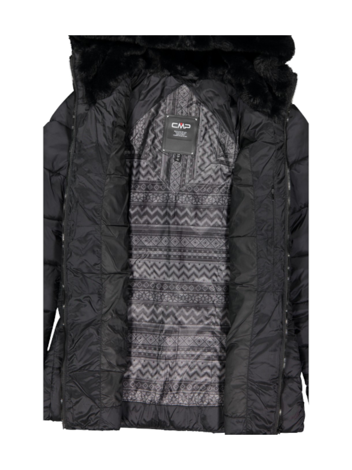 Damen Jacke wattiert mit Kapuze 9