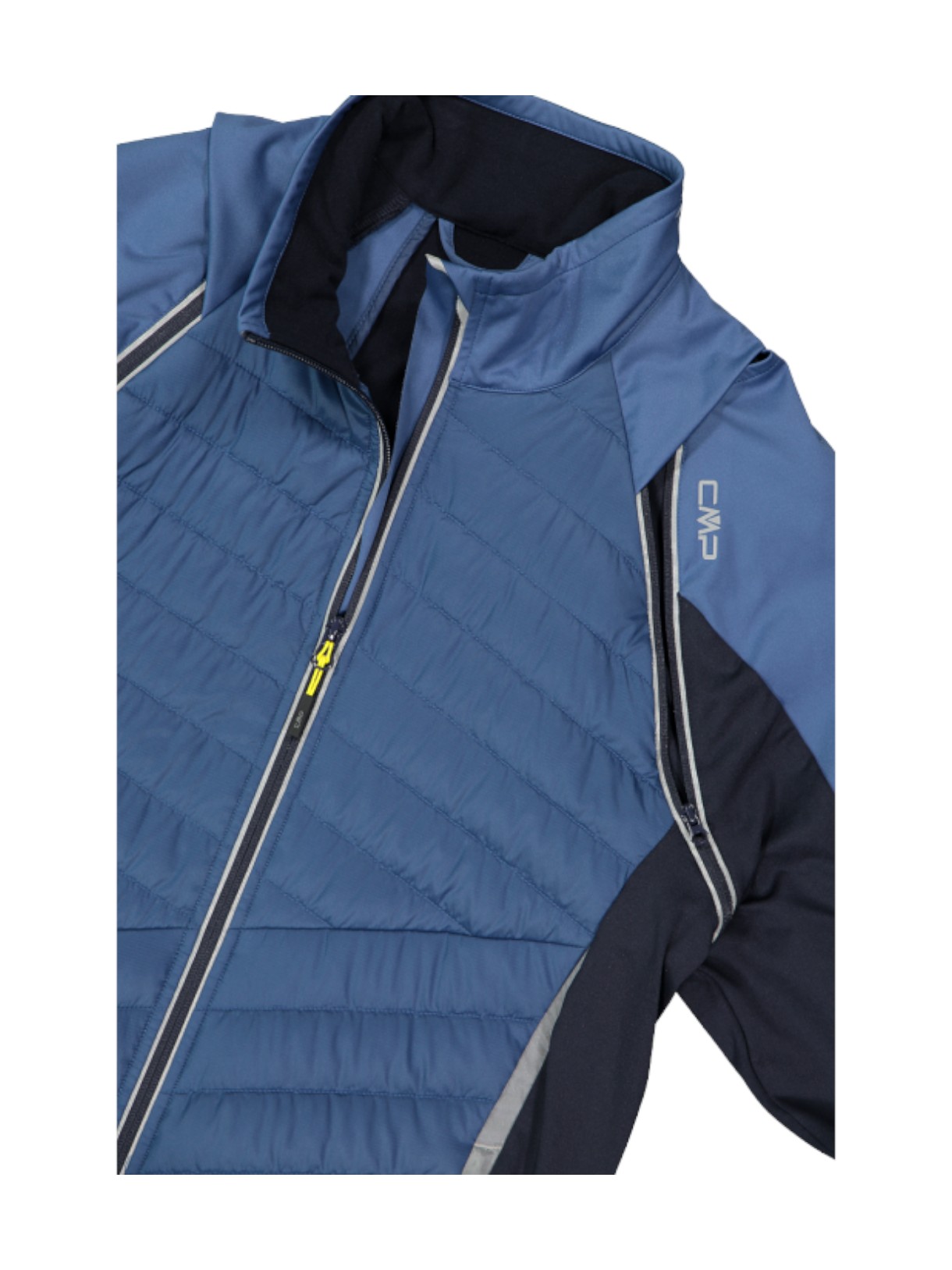 Hybrid Herrenjacke mit abnehmbaren Ärmeln blau 9