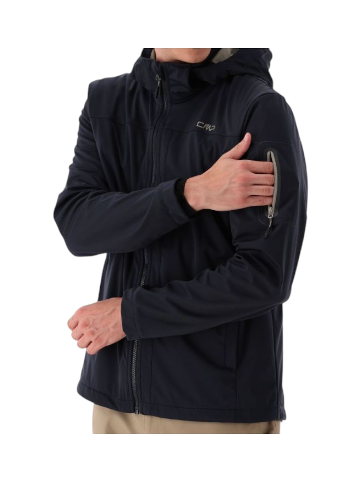 Light Softshell Herren Jacke mit abnehmbarer Kapuze 9