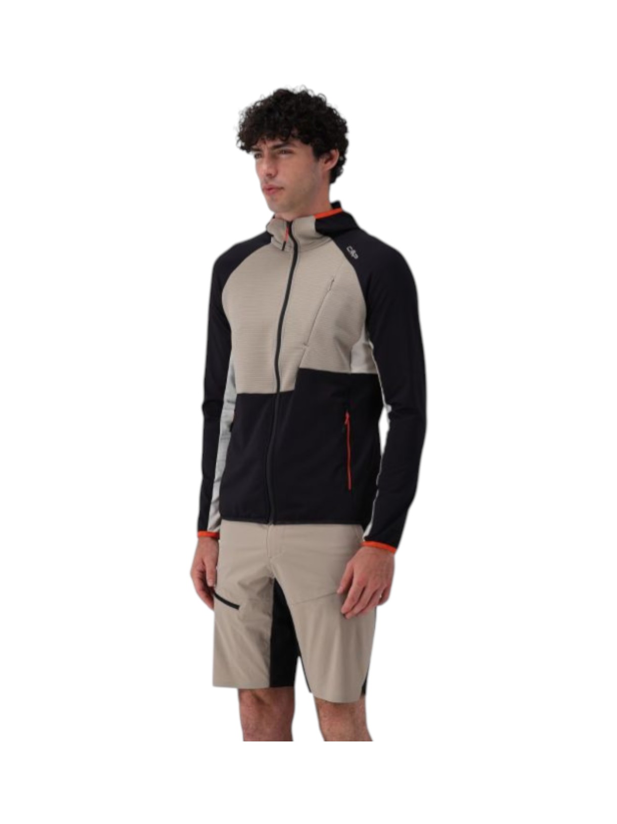 Unlimitech Herren Outdoor Jacke aus Micro Grid Tech Fleece mit Kapuze 9