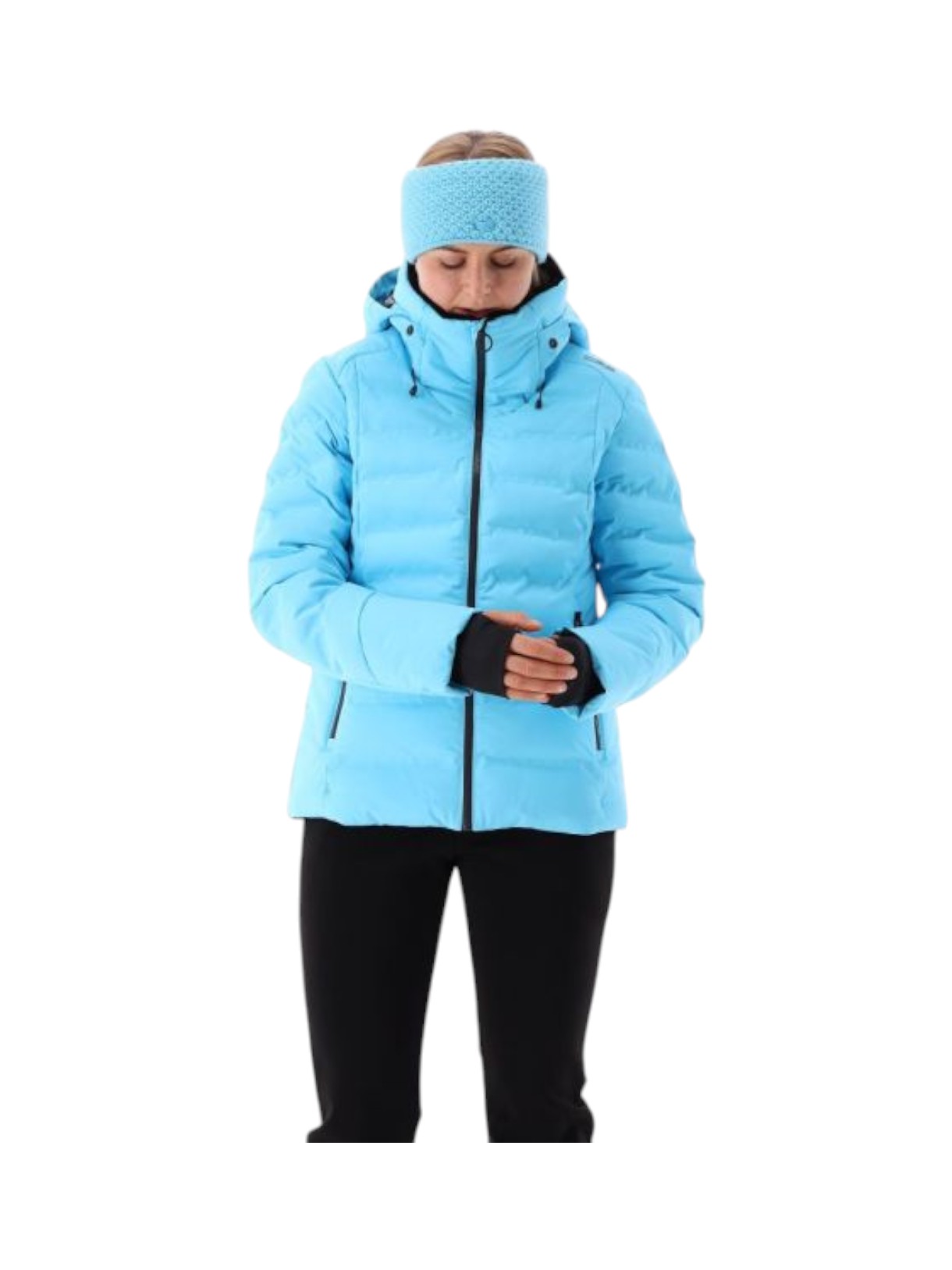 wattierte Damen Skijacke mit Clima Protect und Kapuze 9
