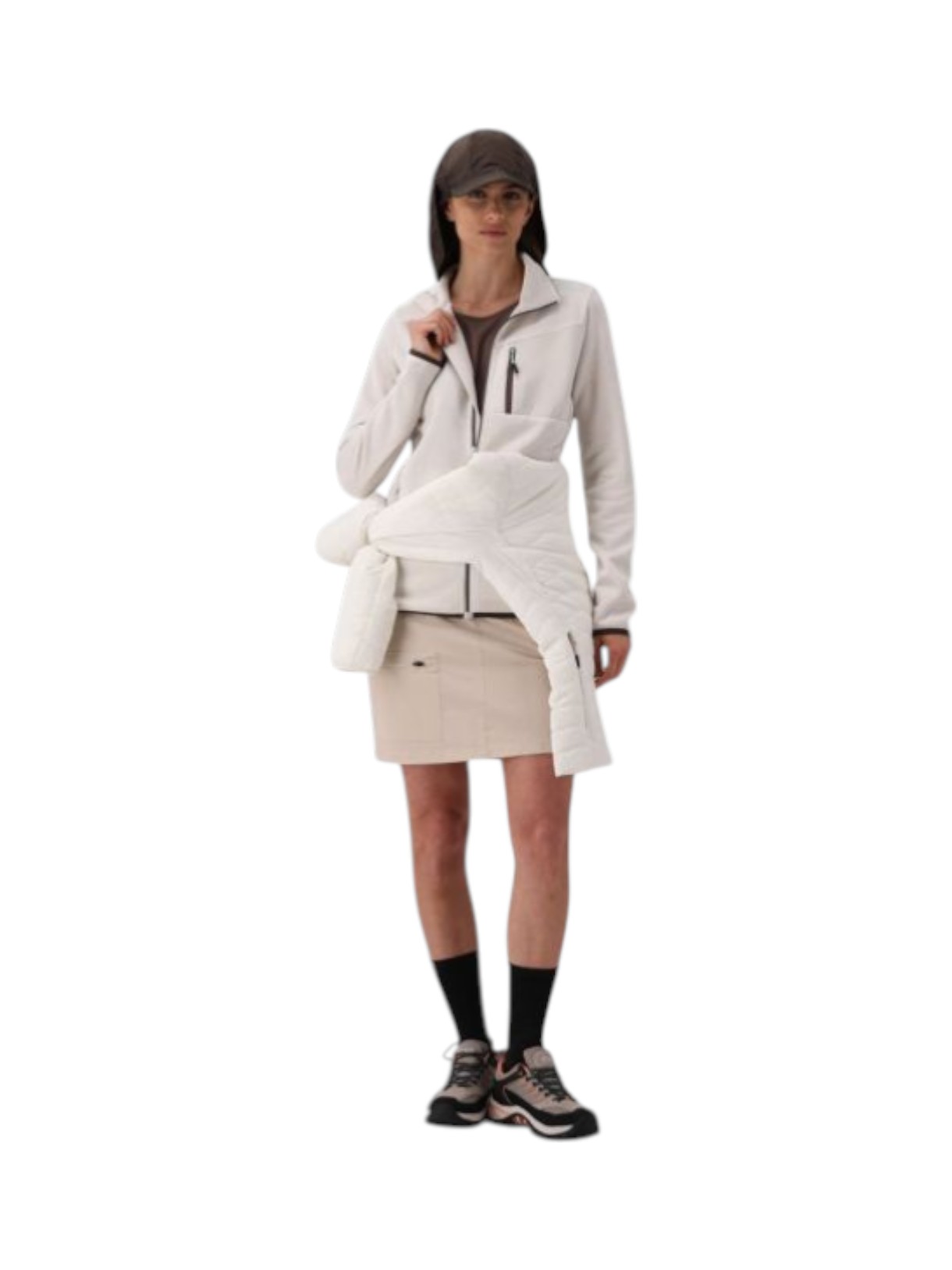 Wattierte Damen Stepp Jacke mit Feel Warm Flat und Kapuze 9