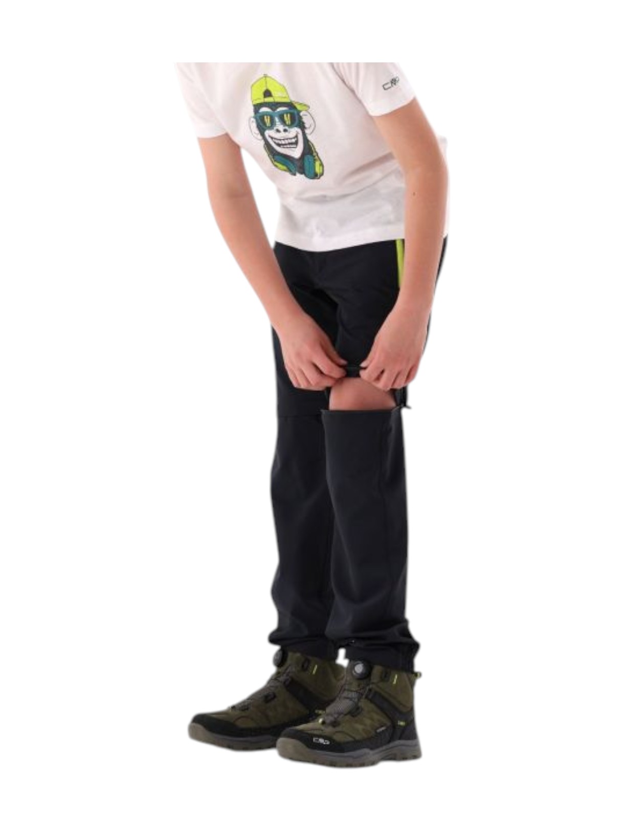 Zip Off Stretch Kinder Outdoor Hose mit Dry Function 9