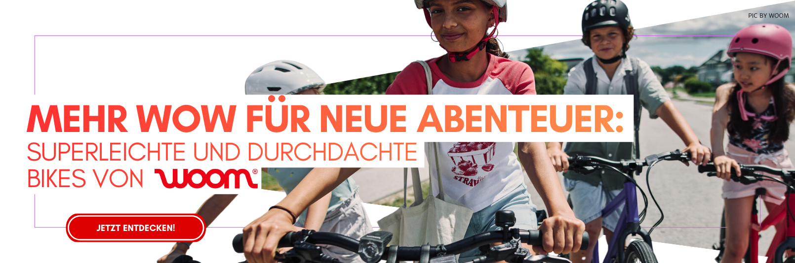 Mehr WOW für neue Abenteuer: Superleichte und durchdachte Bikes von woom