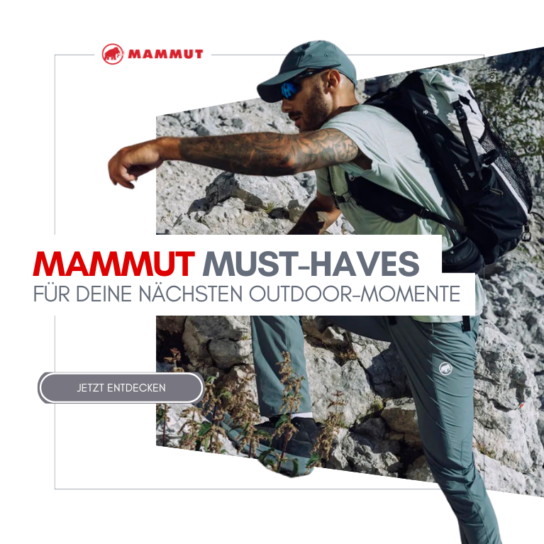 Mammut Must-Haves. Für deine nächsten Outdoor-Momente