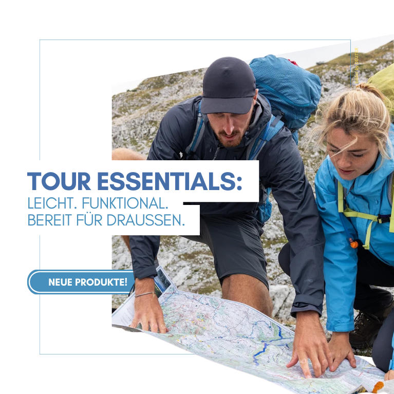 Tour Essentials: Leicht. Funktional. Bereit für draußen.