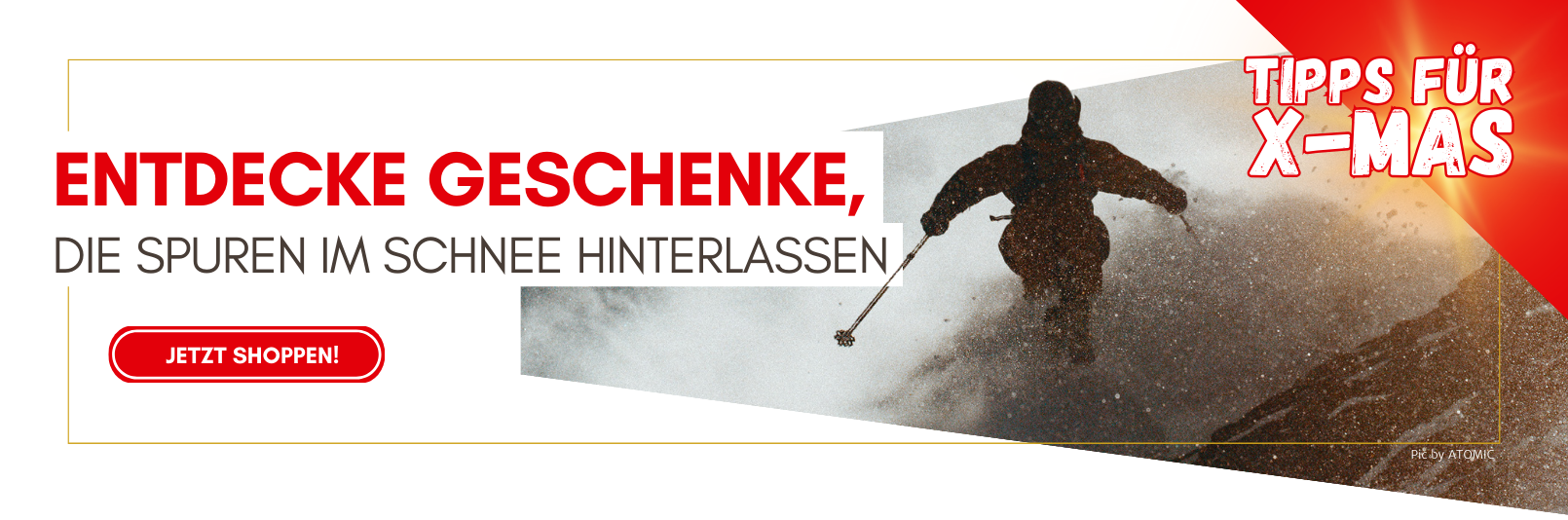 Tipps für X-Mas: Entdecke Geschenke, die Spuren im Schnee hinterlassen.